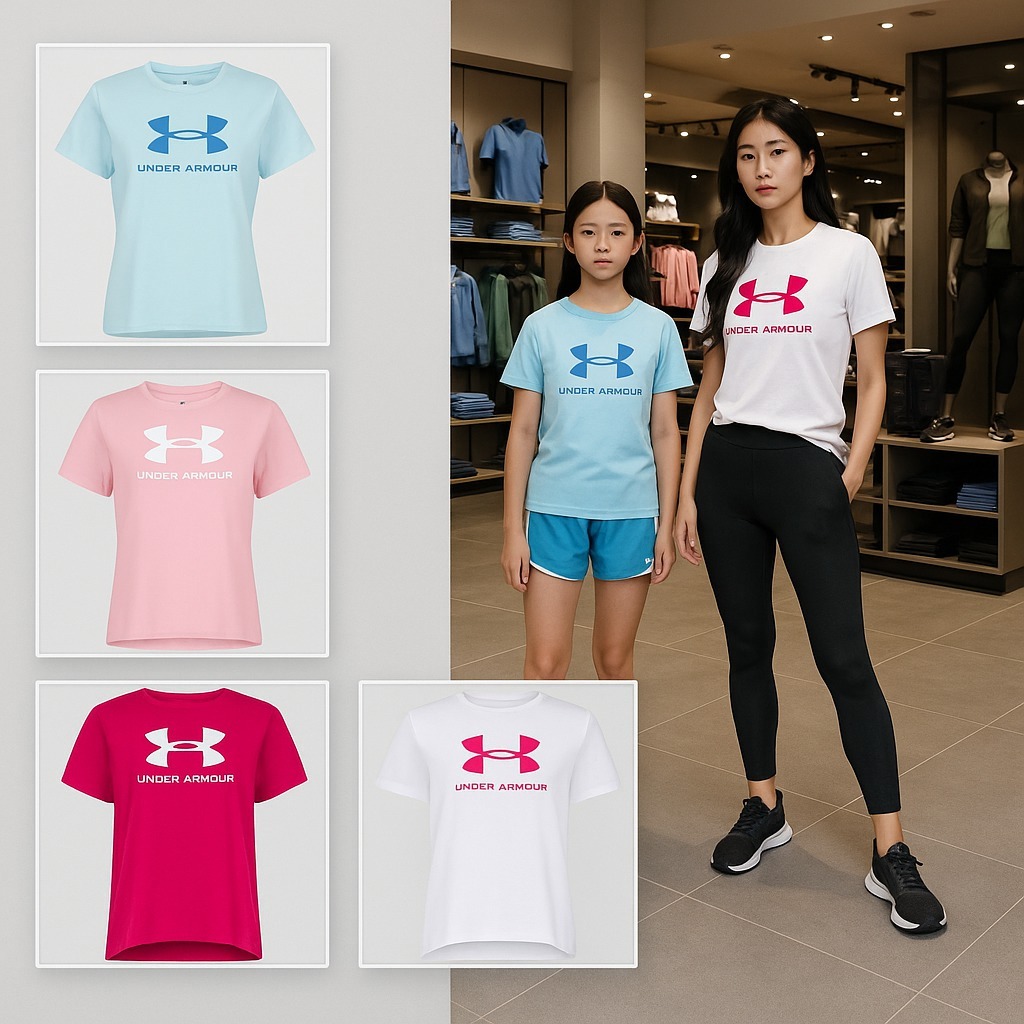 【預購】Under Armour Big Logo G081404 女童短袖上衣