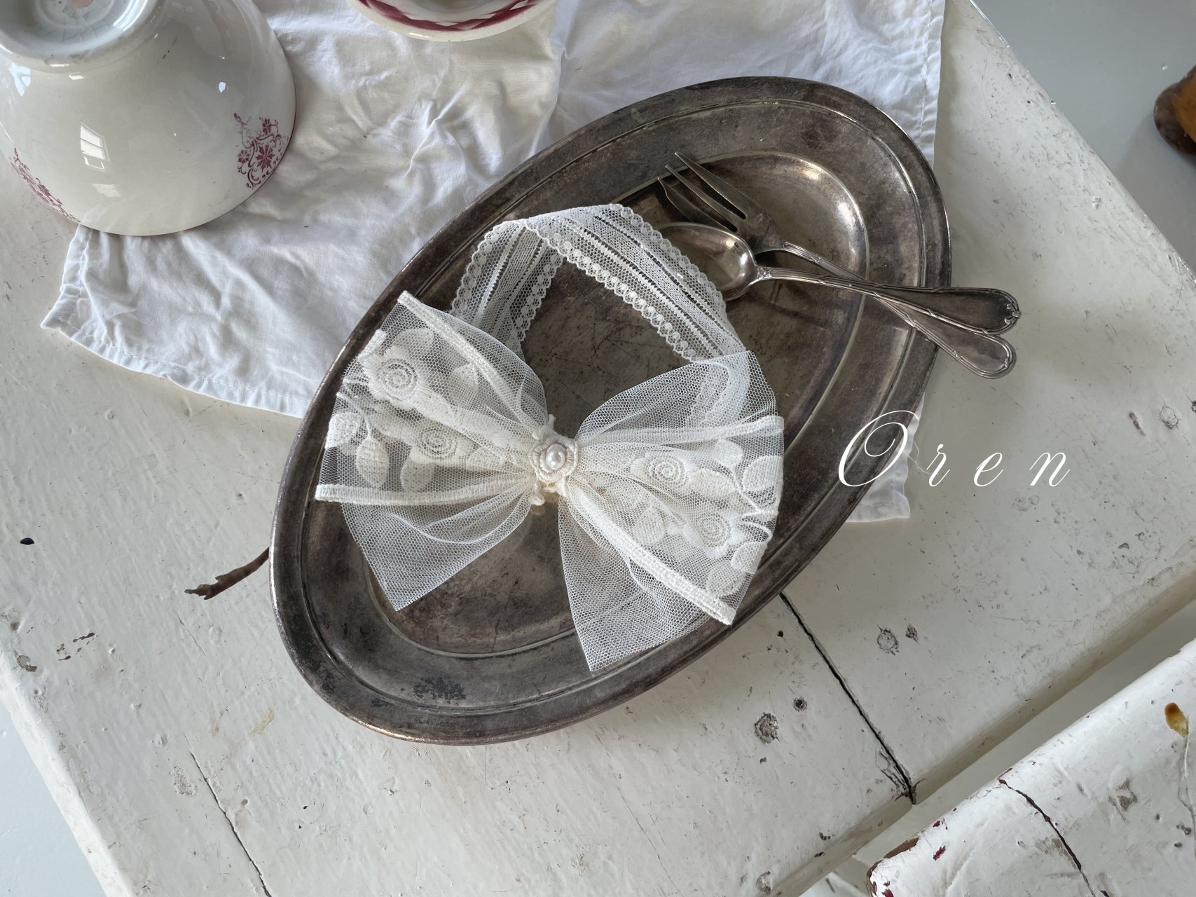 Oren Rose Ribbon Hairband
