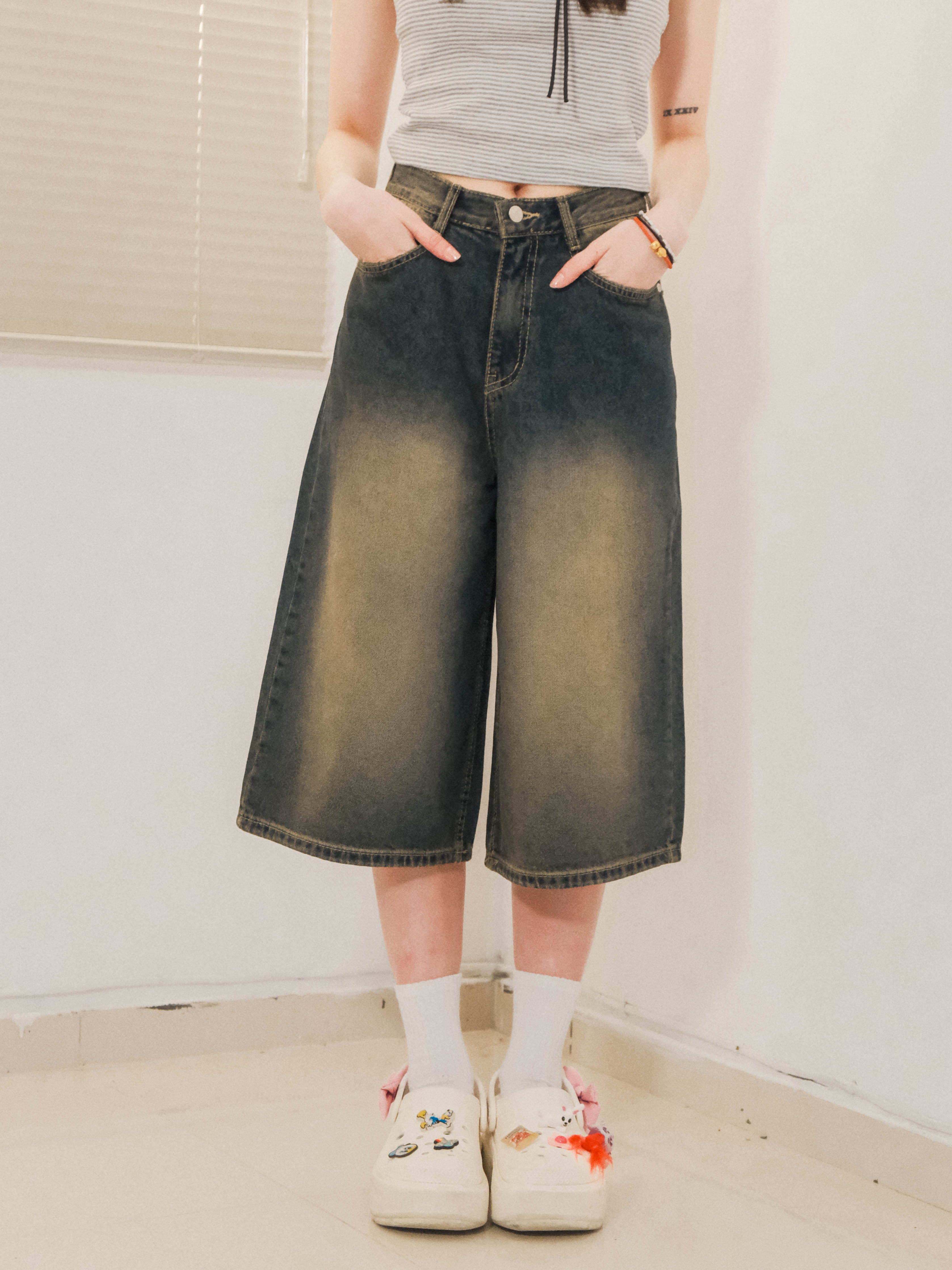 細腰圍Must Have洗水七分褲