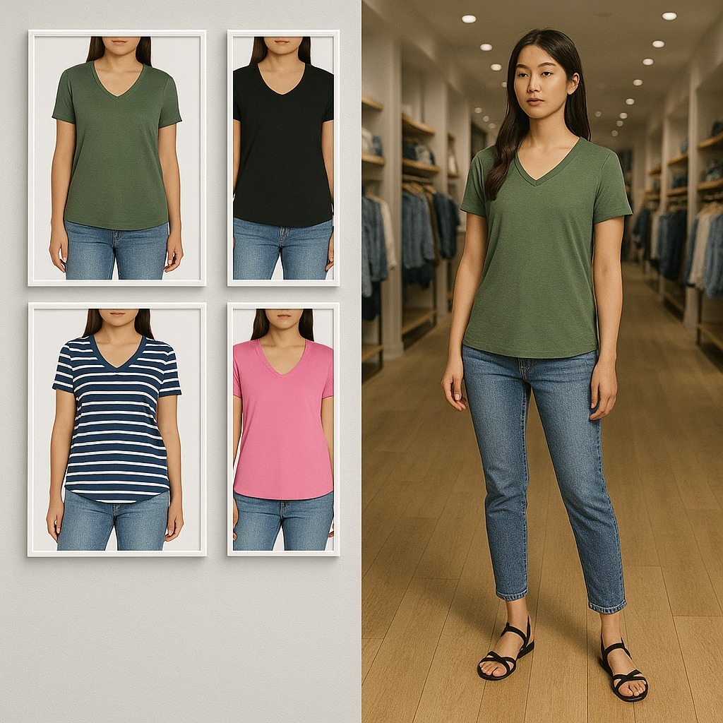 【預購】Gap G081409 女裝V領短袖上衣