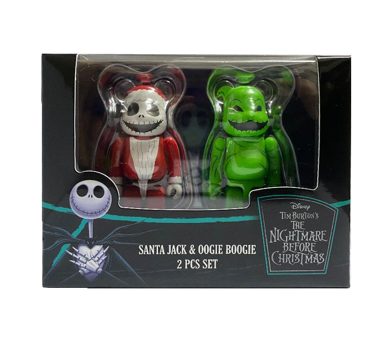 BEARBRICK SANTA JACK & OOGIE BOOGIE 100% BOX SET