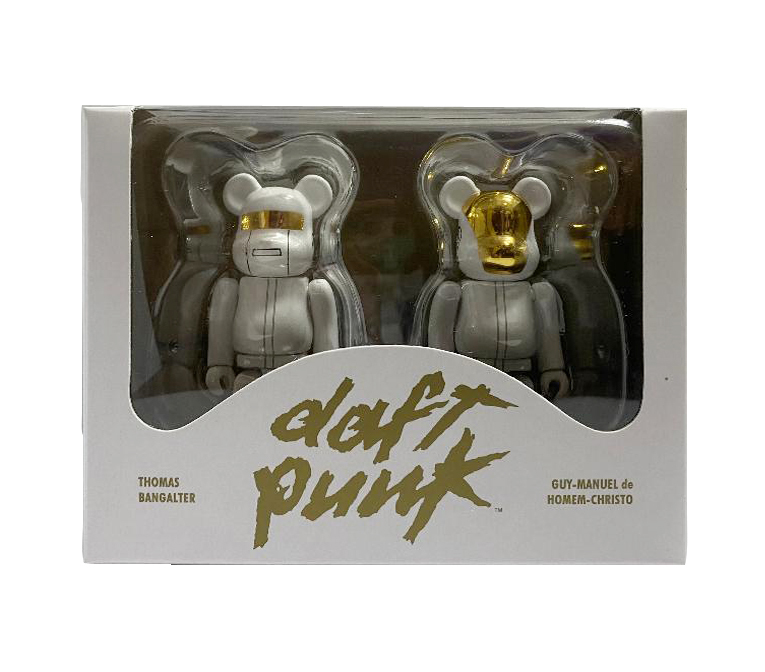 BEARBRICK DAFT PUNK (WHITE SUITS Ver.) GUY-MANUEL de HOMEM-CHRISTO & THOMAS BANGALTER 100% BOX SET