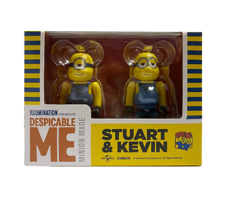 BEARBRICK MINIONS STUART & KEVIN 100% BOX SET