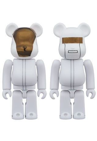 BEARBRICK DAFT PUNK (WHITE SUITS Ver.) GUY-MANUEL de HOMEM-CHRISTO & THOMAS BANGALTER 100% BOX SET