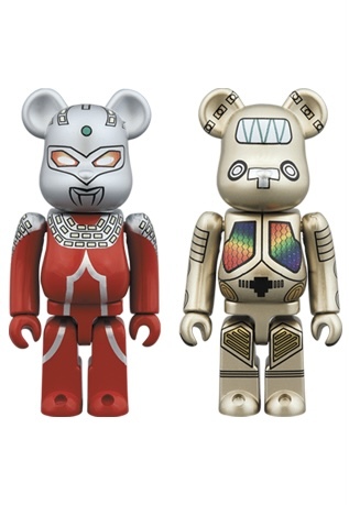 BEARBRICK ULTRAMAN (Ultra Seven & King Joe) & (ULTRAMAN & Zetton) 100% BOX SET OF 2