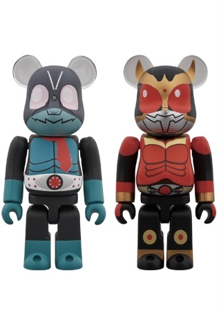 BEARBRICK 仮面舊一號 & 古加 100% BOX SET