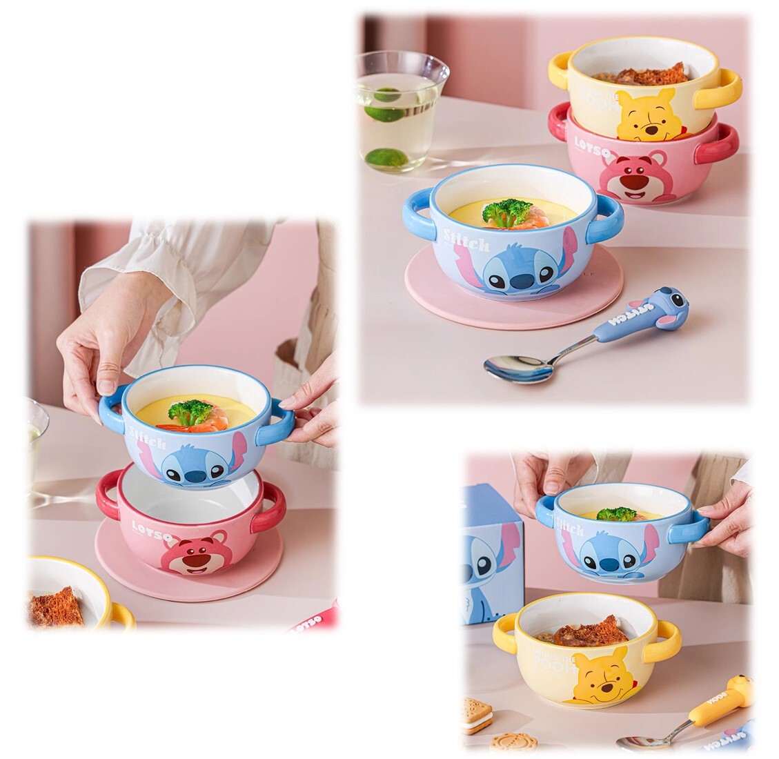 迪士尼史迪仔湯碗連匙套裝