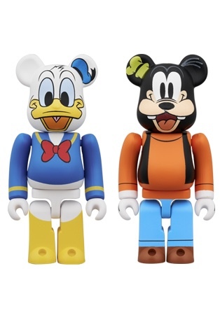BEARBRICK DONALD DUCK & GOOFY 100% BOX SET