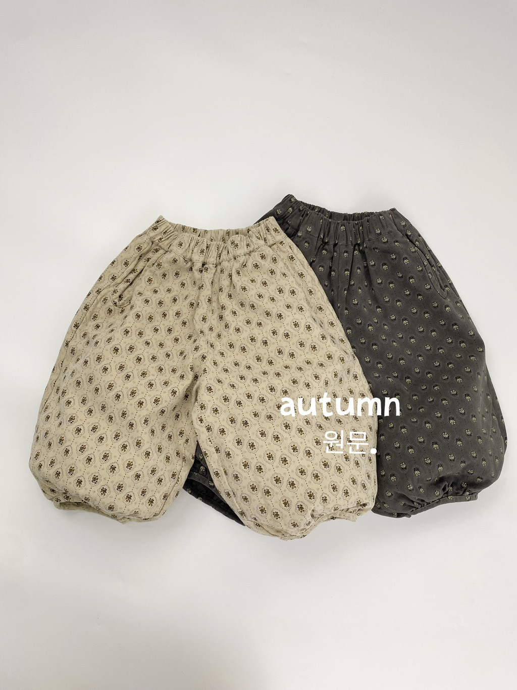 森系小碎花燈籠褲