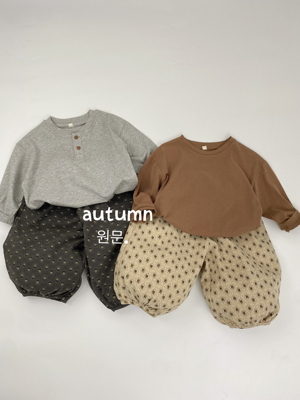 森系小碎花燈籠褲