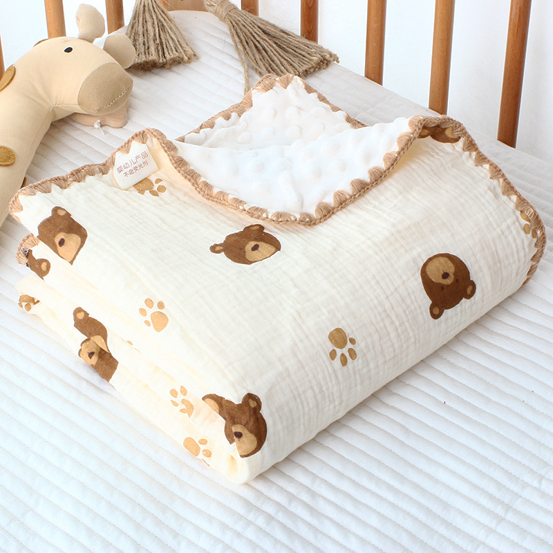 六層紗布安撫豆毯110x110cm