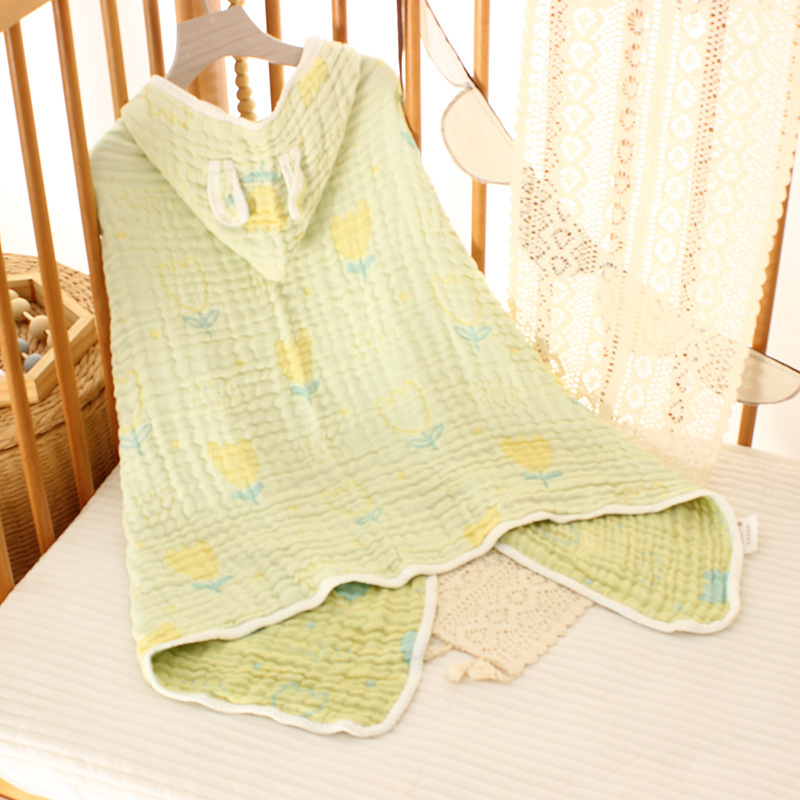 果凍毯連帽浴巾斗篷