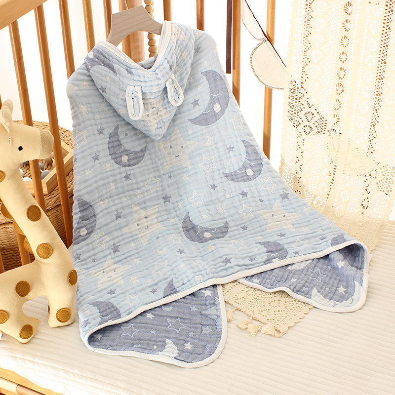 果凍毯連帽浴巾斗篷