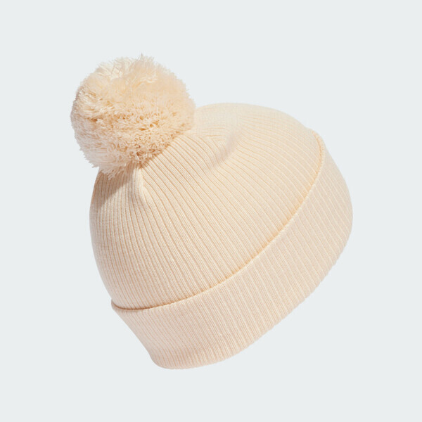 Adidas Pom Beanie IX8226 女 毛帽 休閒帽 針織 毛球 米色