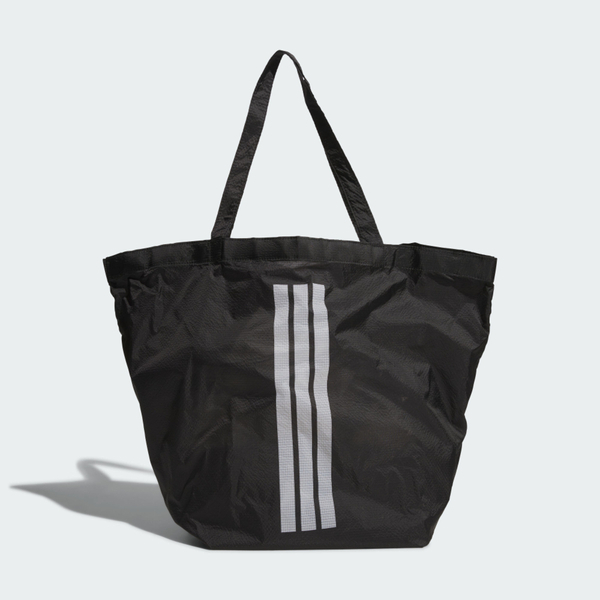 Adidas Packable Bag JZ1714 收納托特包 肩背包 購物包 黑 銀灰