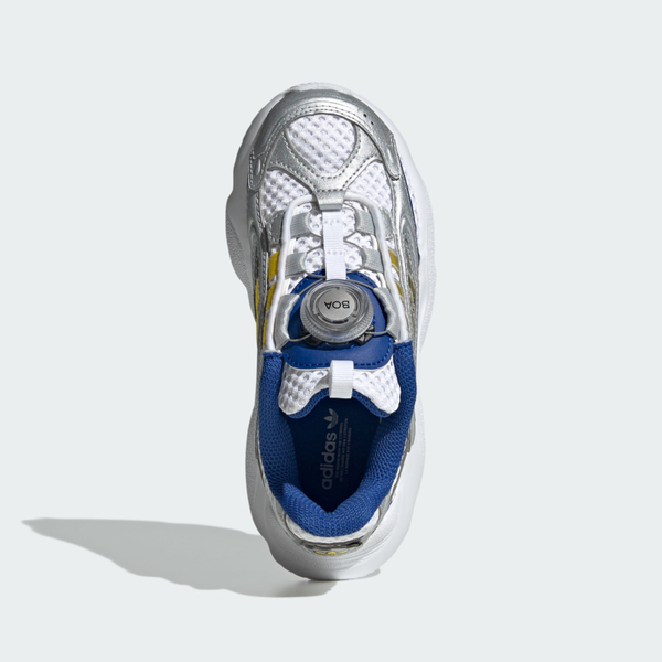 Adidas Ozmillen BOA C JS2480 中童 慢跑鞋 彈力 支撐 緩震 銀 藍