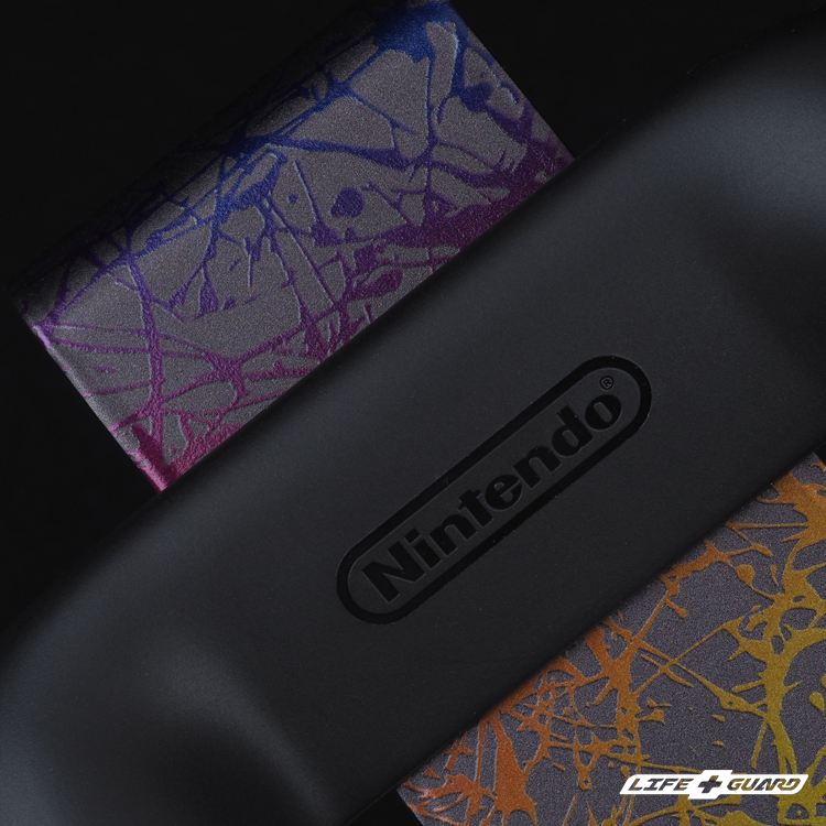 LIFE+GUARD Nintendo Switch 2 遊戲握把專用潑墨系列貼膜特寫