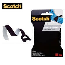 3M Scotch® RF3710 <黑色>魔術索帶(1/2" X 8") 6條裝