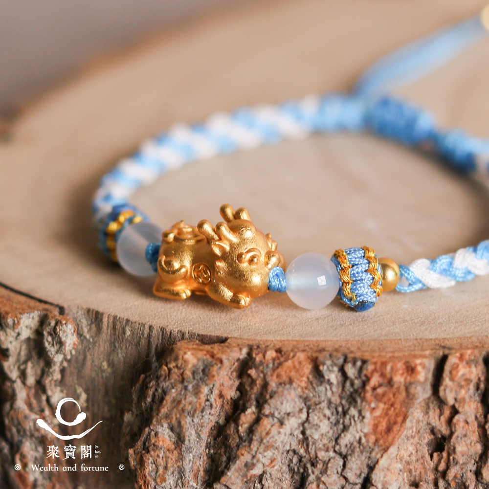 金好命-足銀貔貅編織手繩｜招財｜開運｜平安｜福氣｜可調手圍【綵金殿】