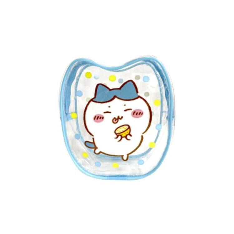 吉伊卡哇 chiikawa 俏皮透明收納包 小巴(藍)
