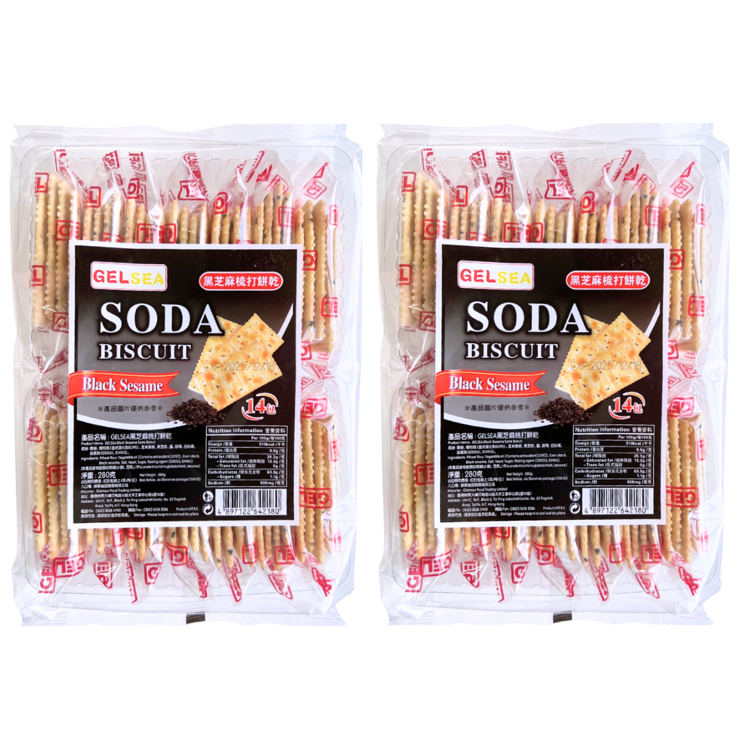 GELSEA梳打餅 (黑芝麻味)   280克     X          2