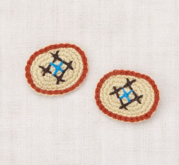 Misha & Puff  十字繡髮夾 Cross Stitch Clip Set - Raffia