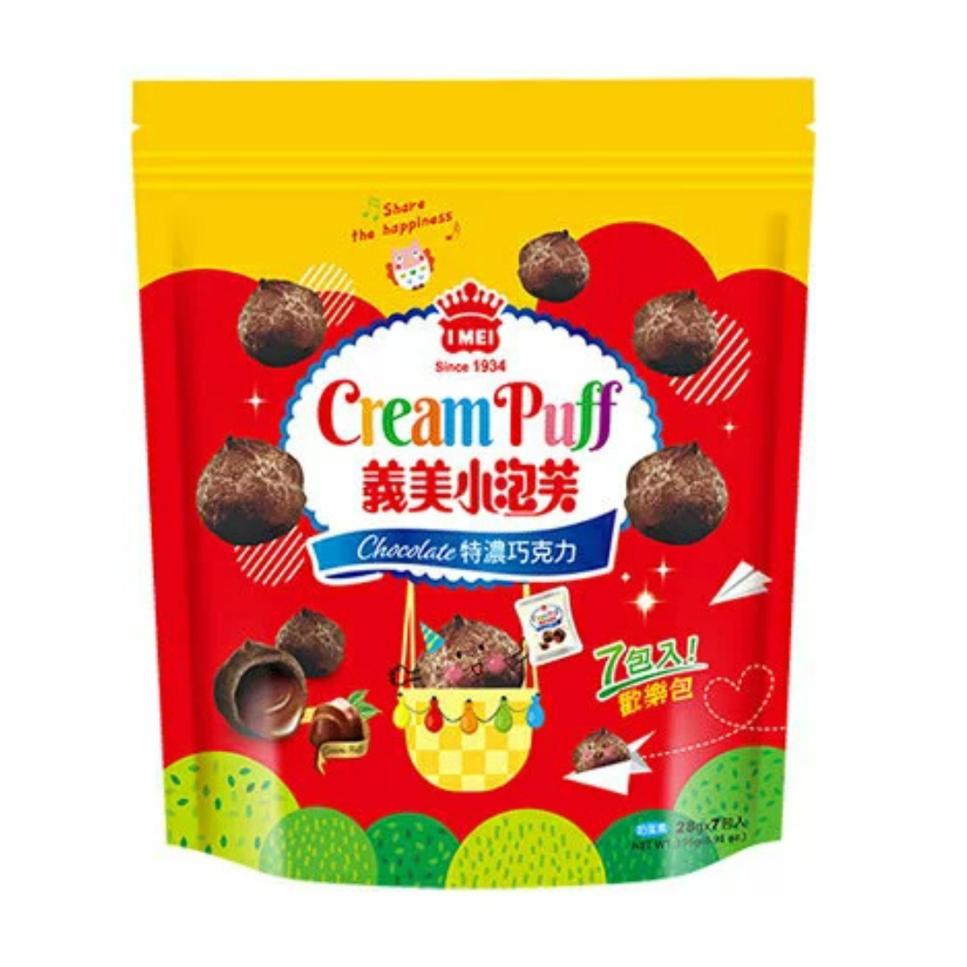 義美小泡芙歡樂包 (特濃朱古力味) 196g