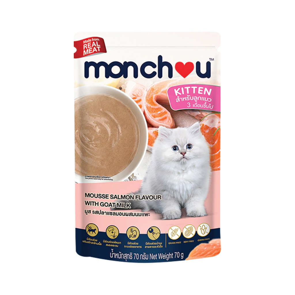 萌啾 真肉煲 幼貓慕斯 鮭魚羊奶 14號