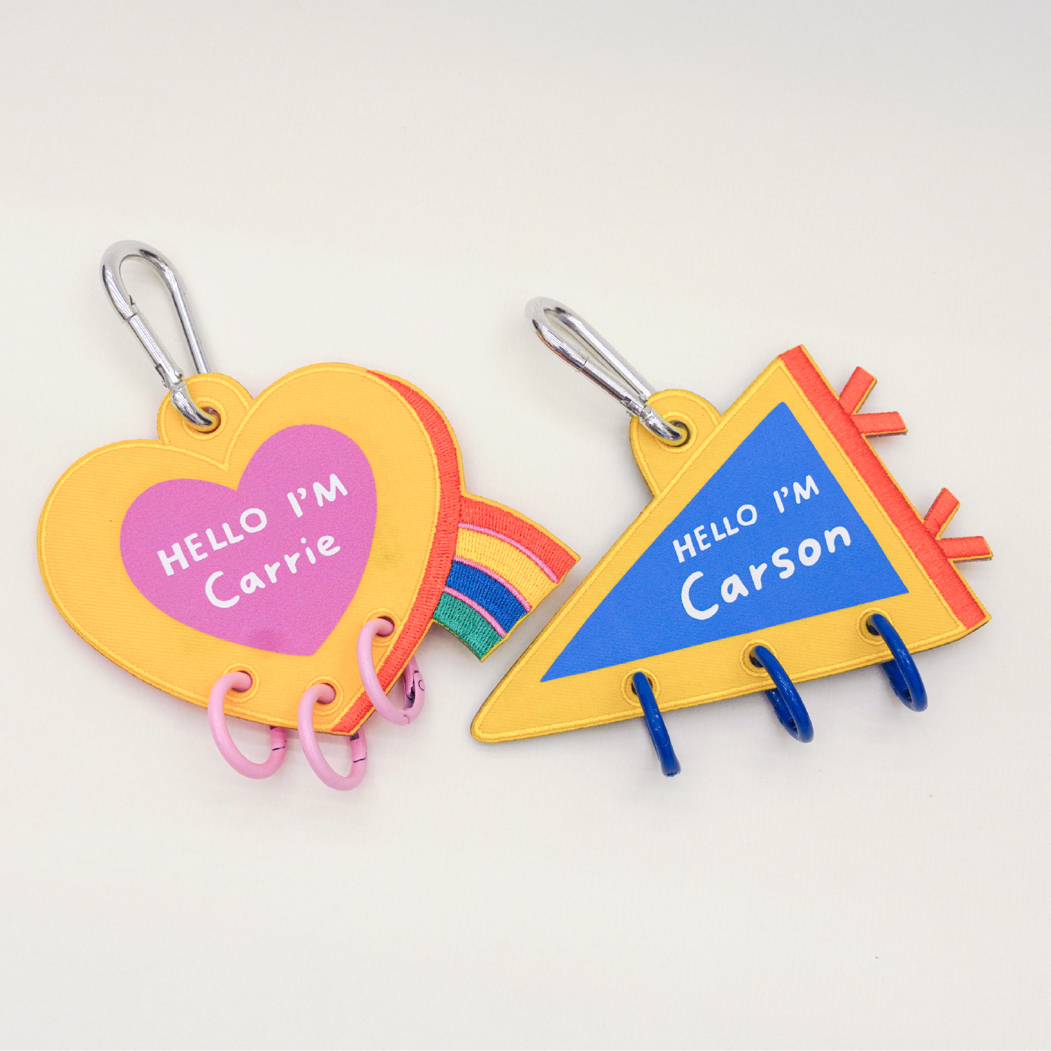 大掛獸刺繡姓名吊牌