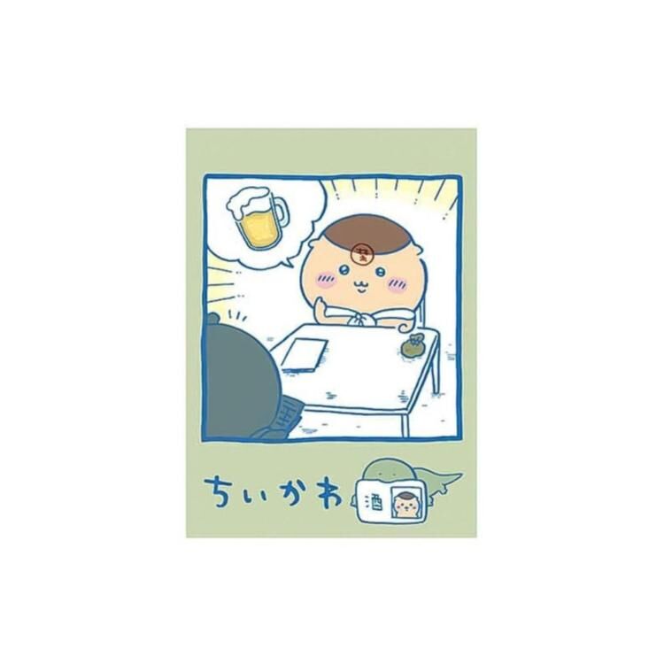 吉伊卡哇 chiikawa 50K車縫筆記本 啤酒-點點