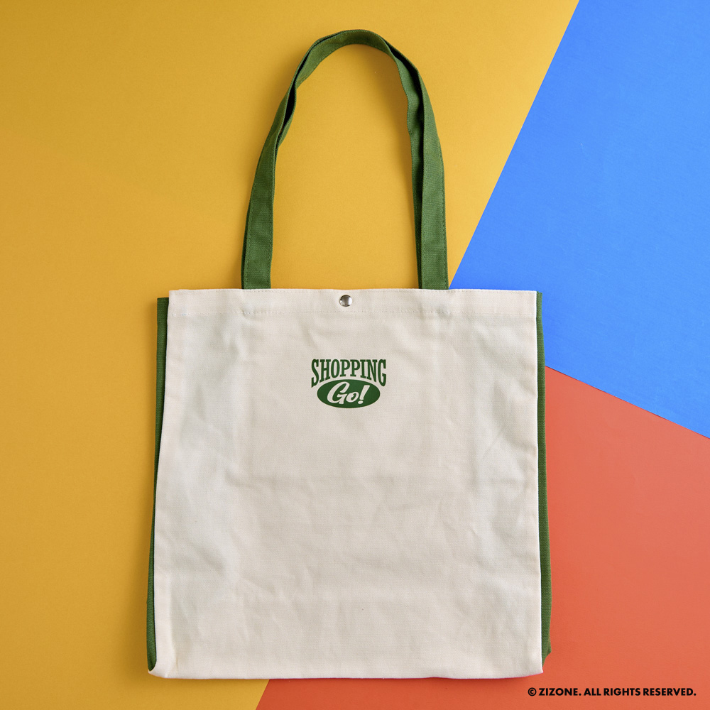 【 ZIZONE 】帆布托特包-SHOPPING好朋友款