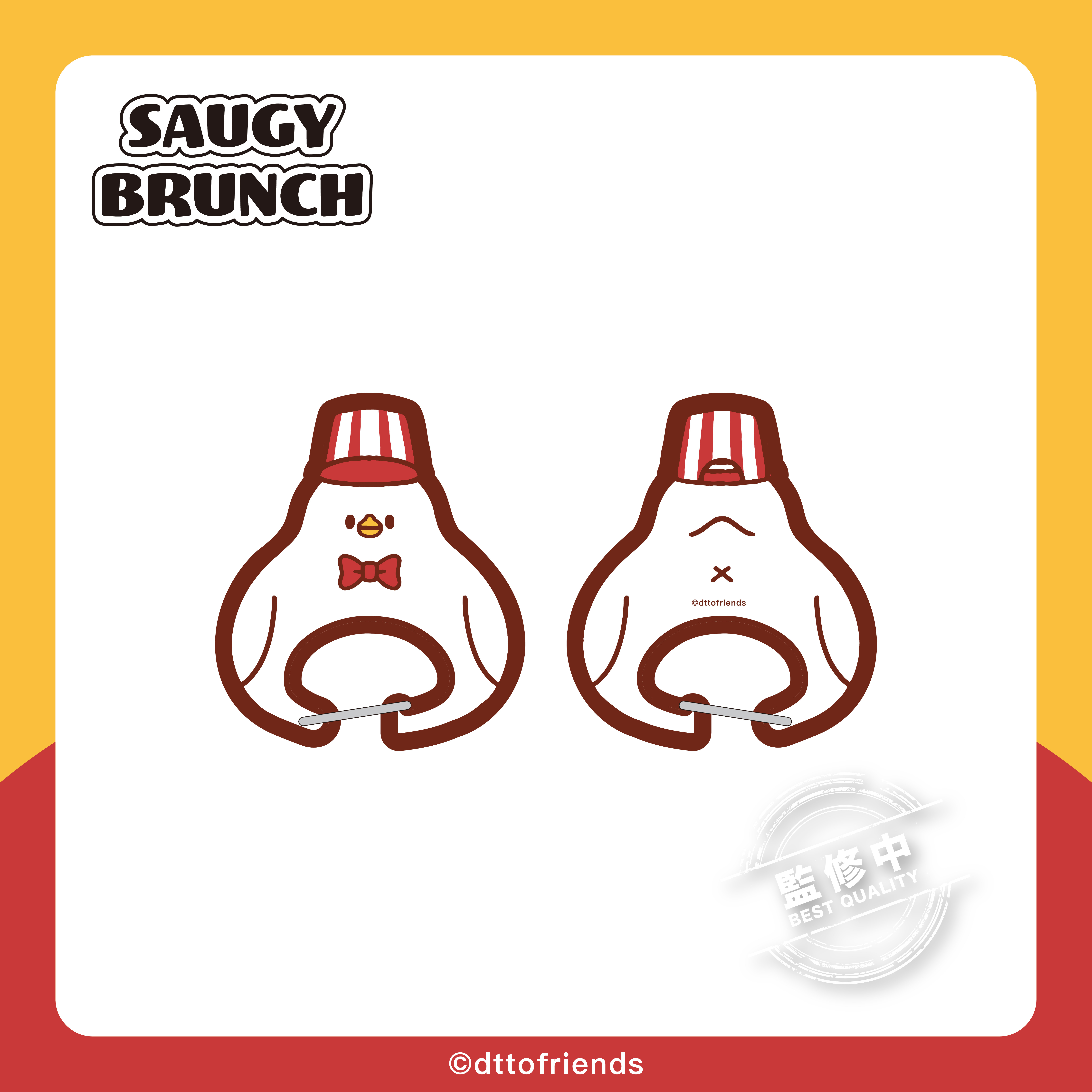 dtto friends-saugy brunch系列-壓克力登山扣-Hoya