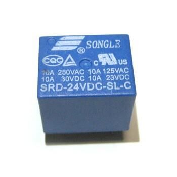 T73 24V 繼電器 10A 5腳 (SRD-24VDC-SL-C)