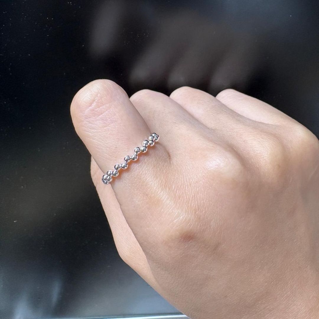 純銀珠珠氣質戒指 (開口款) [#SQ25082809]