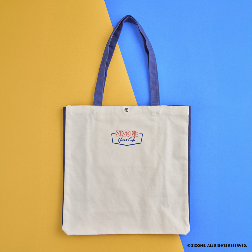 【 ZIZONE 】帆布托特包-吃堡囉款