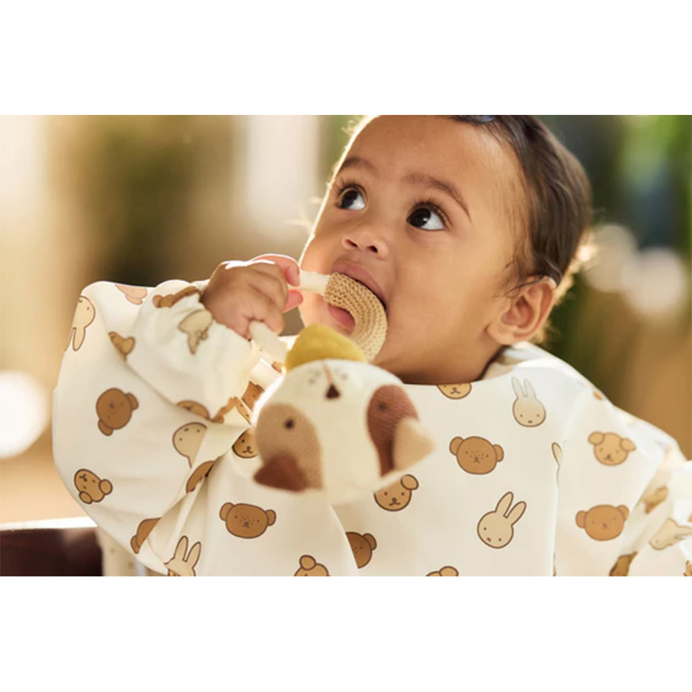 荷蘭Jollein 長袖防水圍兜-Miffy and Friends