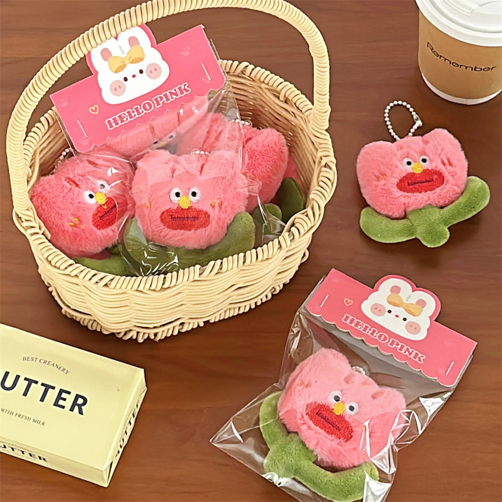 醜萌花朵小吊飾掛件