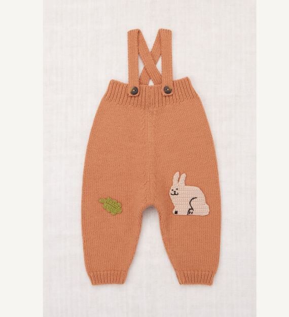 Misha & Puff  童趣羊毛針織吊帶褲 Baby Meadow Overall - Palomino