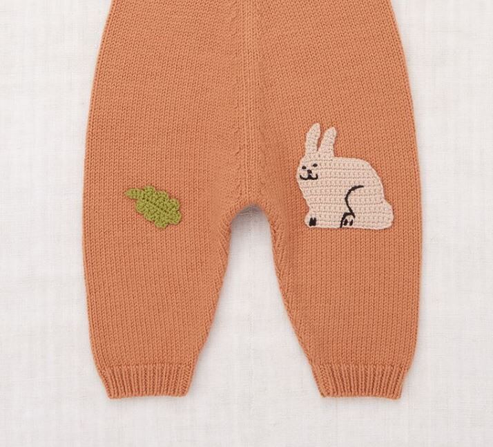 Misha & Puff  童趣羊毛針織吊帶褲 Baby Meadow Overall - Palomino