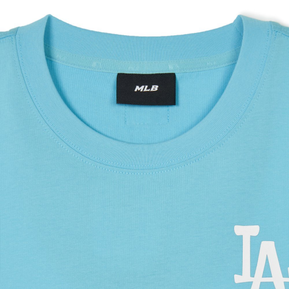 【直播】MLB LL081539 女裝小LOGO短款短袖上衣(藍色)