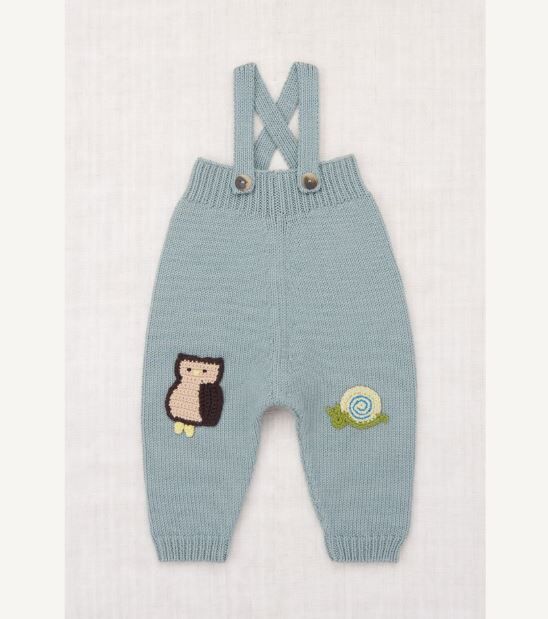 Misha & Puff  童趣羊毛針織吊帶褲 Baby Meadow Overall - Overcast