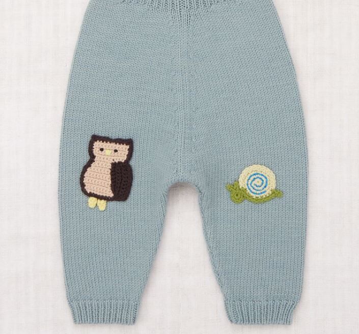Misha & Puff  童趣羊毛針織吊帶褲 Baby Meadow Overall - Overcast