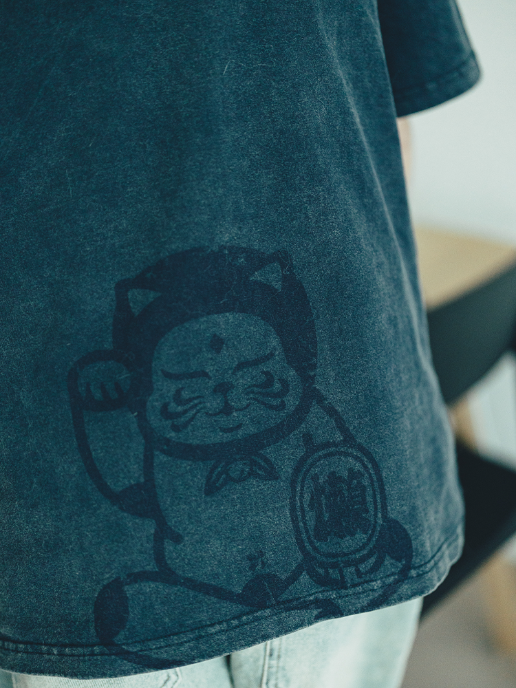 Fumble 洗水造舊懶惰貓生Tee