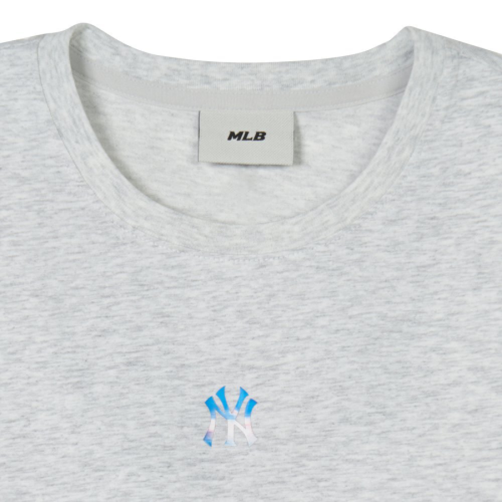 【直播】MLB LL081541 女裝短款短袖上衣(淺灰色)