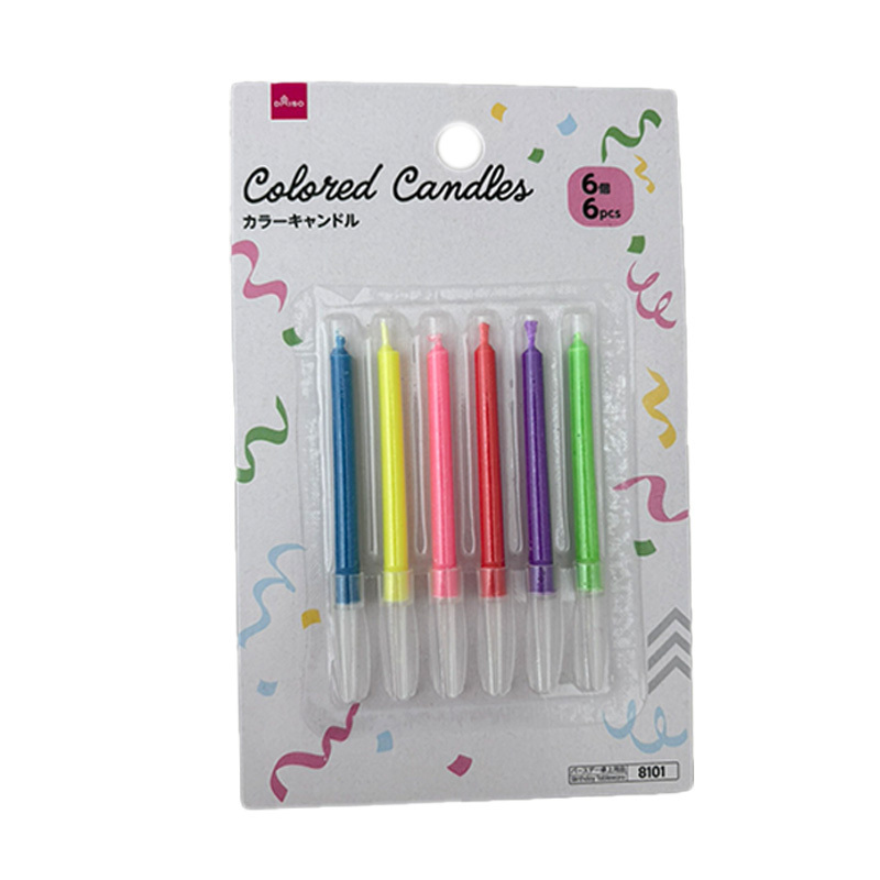 蠟燭/彩色 6入