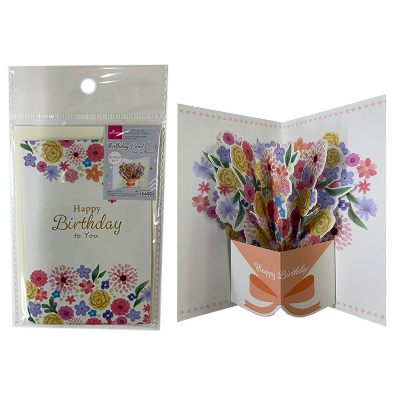 生日卡片/立體花朵