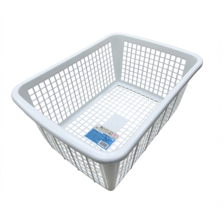 A4收納籃/深型 白