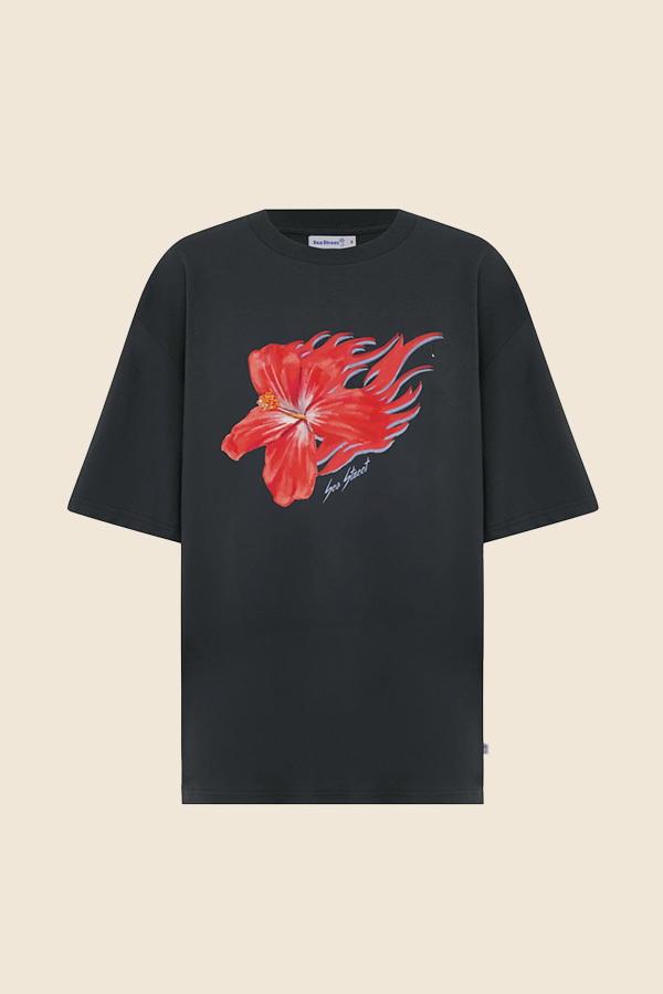SEA STREET -  FLAMING HIBISCUS 短TEE