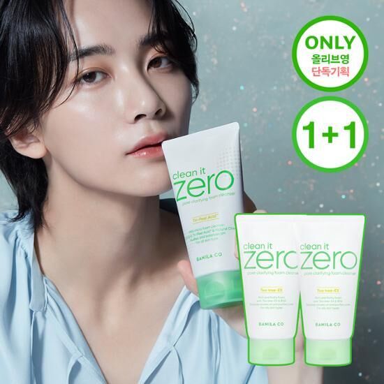 BANILA CO 零感肌清爽控油潔面乳 150mL (1+1)