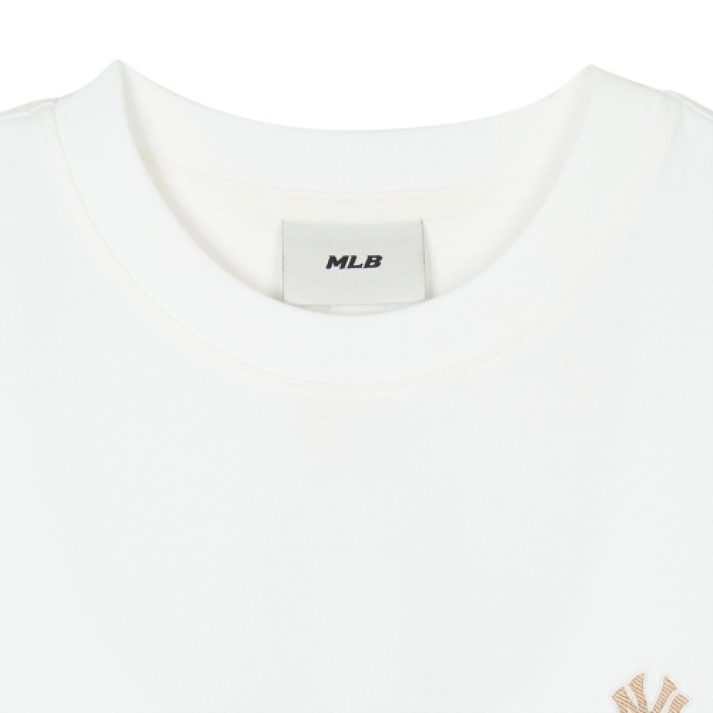 【直播】MLB LL081548 女裝小logo連身裙(象牙色)